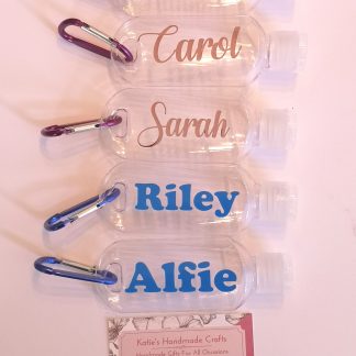 hand sanitiser bottles 50ml personalised