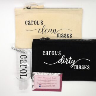 Mask bag hand sanitiser Personalised