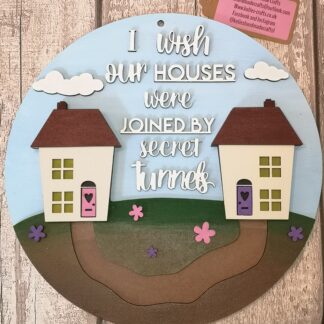 New home gift house with secret tunnels